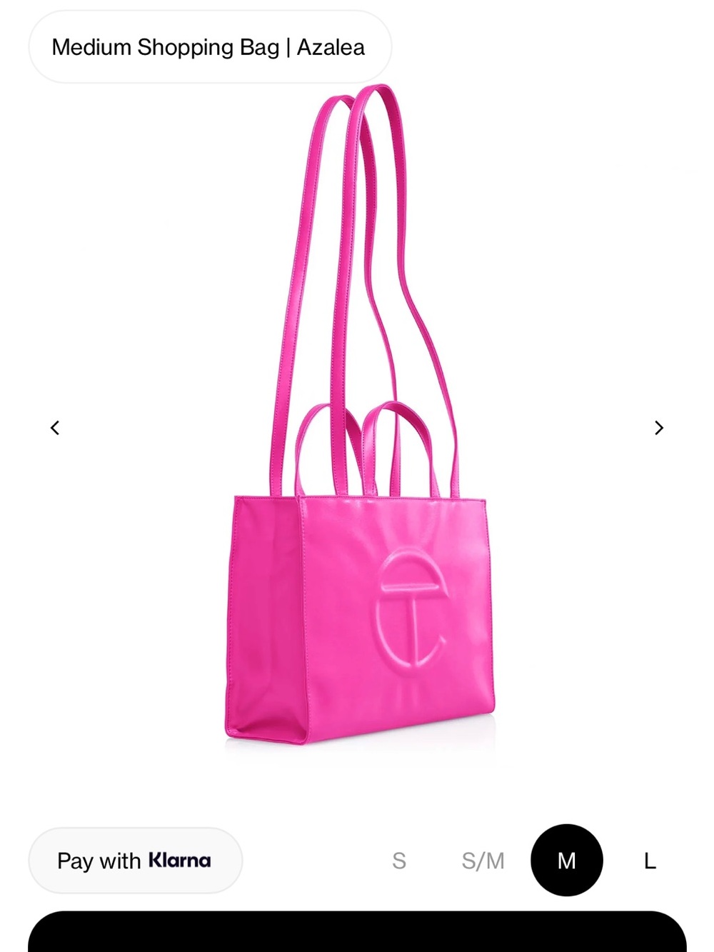 Telfar Medium Shopping Bag in Azalea - Picture 5 of 6